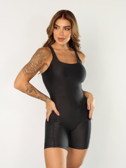 Camila Activewear One-piece Jumpsuit Black