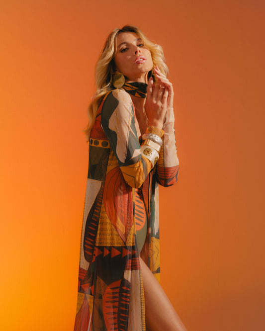 Kaftan Cover-up Dunas de Ouro