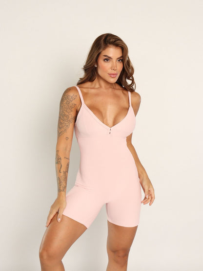 Milena Activewear One-piece Jumpsuit - Rose